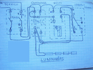 DIBUJO MANUAL AUTOMATICO RELOJ CONTACTOR