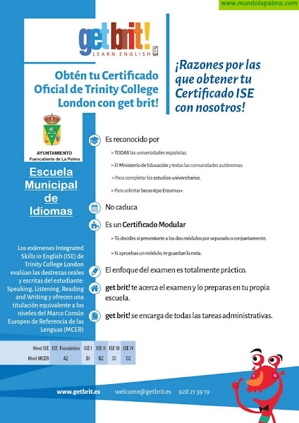Fuencaliente prepara la segunda convocatoria para otorgar certificados de idiomas