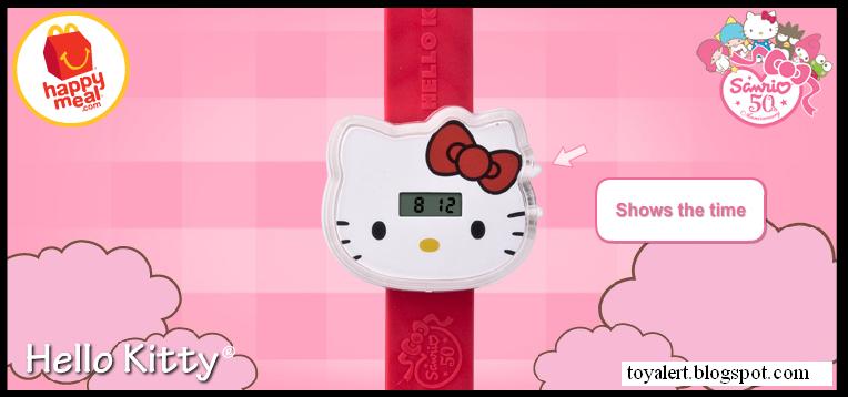 Hello Kitty - Red watch strap. Hello Kitty dial is white