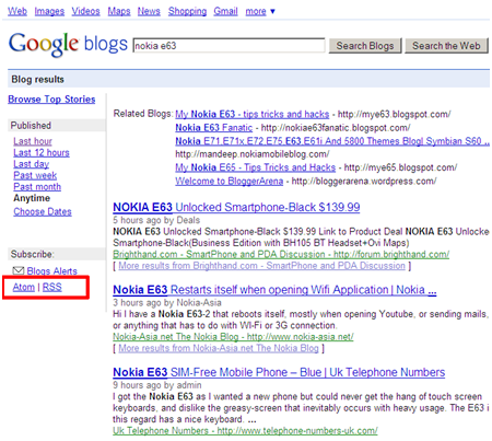 google blogspot. go to Google blog search