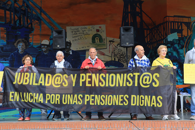 protesta pensionistas en Barakaldo