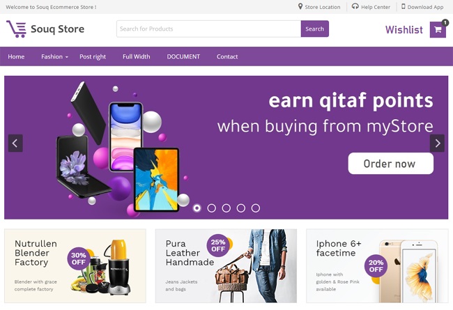 SouQ Store Best Ecommerce Blogger Template