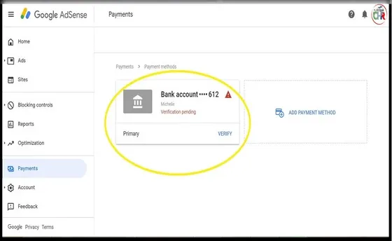 حل مشكلة عدم التوصل بمبلغ إيداع تجريبي من ادسنس إثبات ملكية حسابك