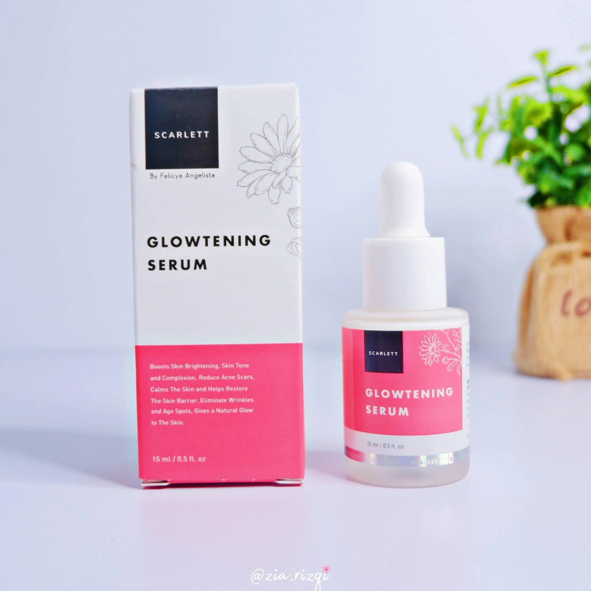 REVIEW GLOWTENING SERUM BY SCARLETT