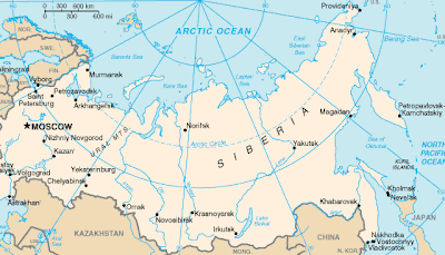 Map of Lake Baikal - World's Largest Freshwater Lakeby volume- Image by CIA 