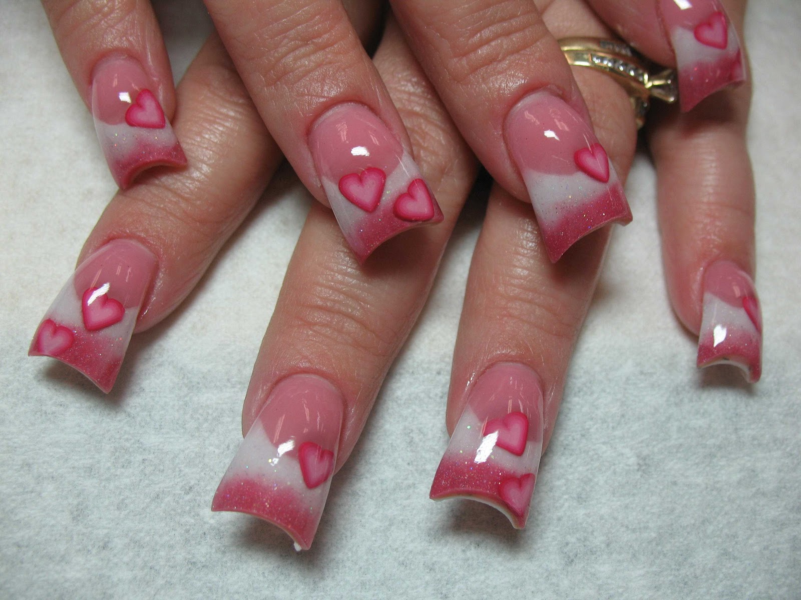 Valentine's Day Acrylic Nail Designs