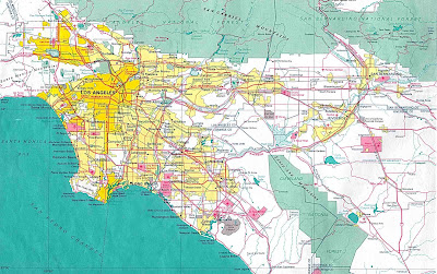 Large detailed map of Greater Los Angeles