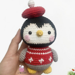 Pingüino navideño