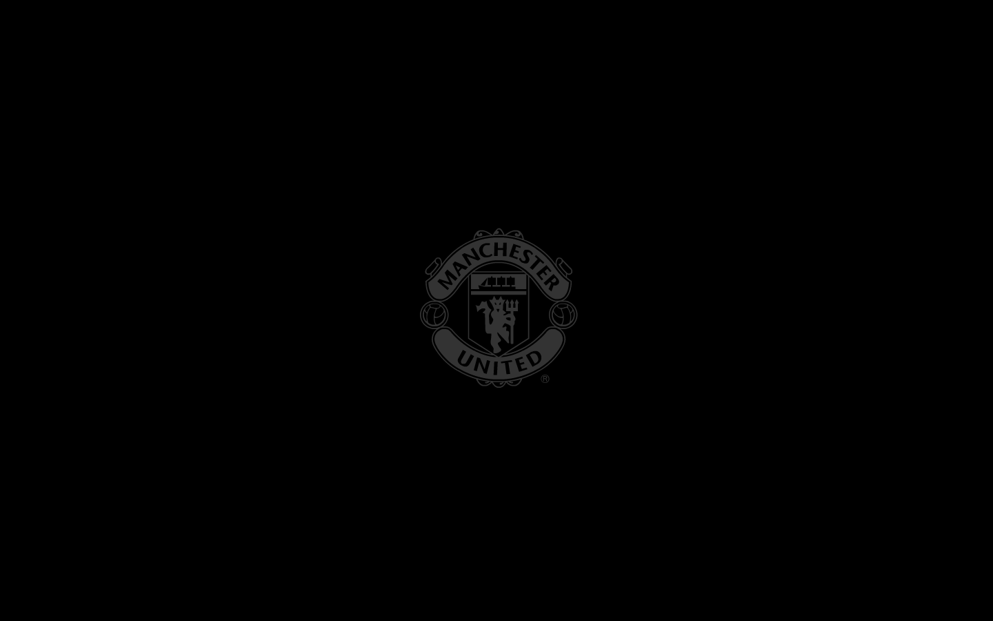 Everything RED and Round Manchester United Logo Wallpaper 