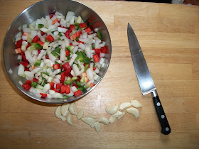Tomato Sauce Recipe Chopped Ingredients
