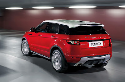 2012 Land Rover Range Rover Evoque 5-Door Rear Angle View