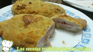 Receta de libritos de Lomo con jamón y queso