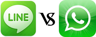 Mensajeria Whatsapp vs Line Naver