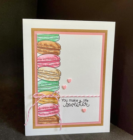 You make life sweeter by Karen features Love & Chocolate by Newton's Nook Designs; #inkypaws, #newtonsnook, #cardmaking, #chocolatecards