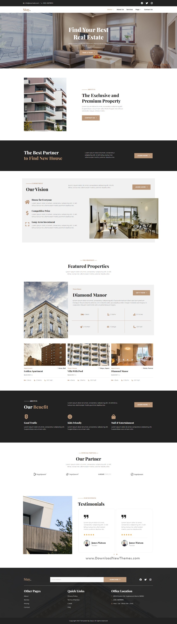 Download Real Estate Elementor Template Kit