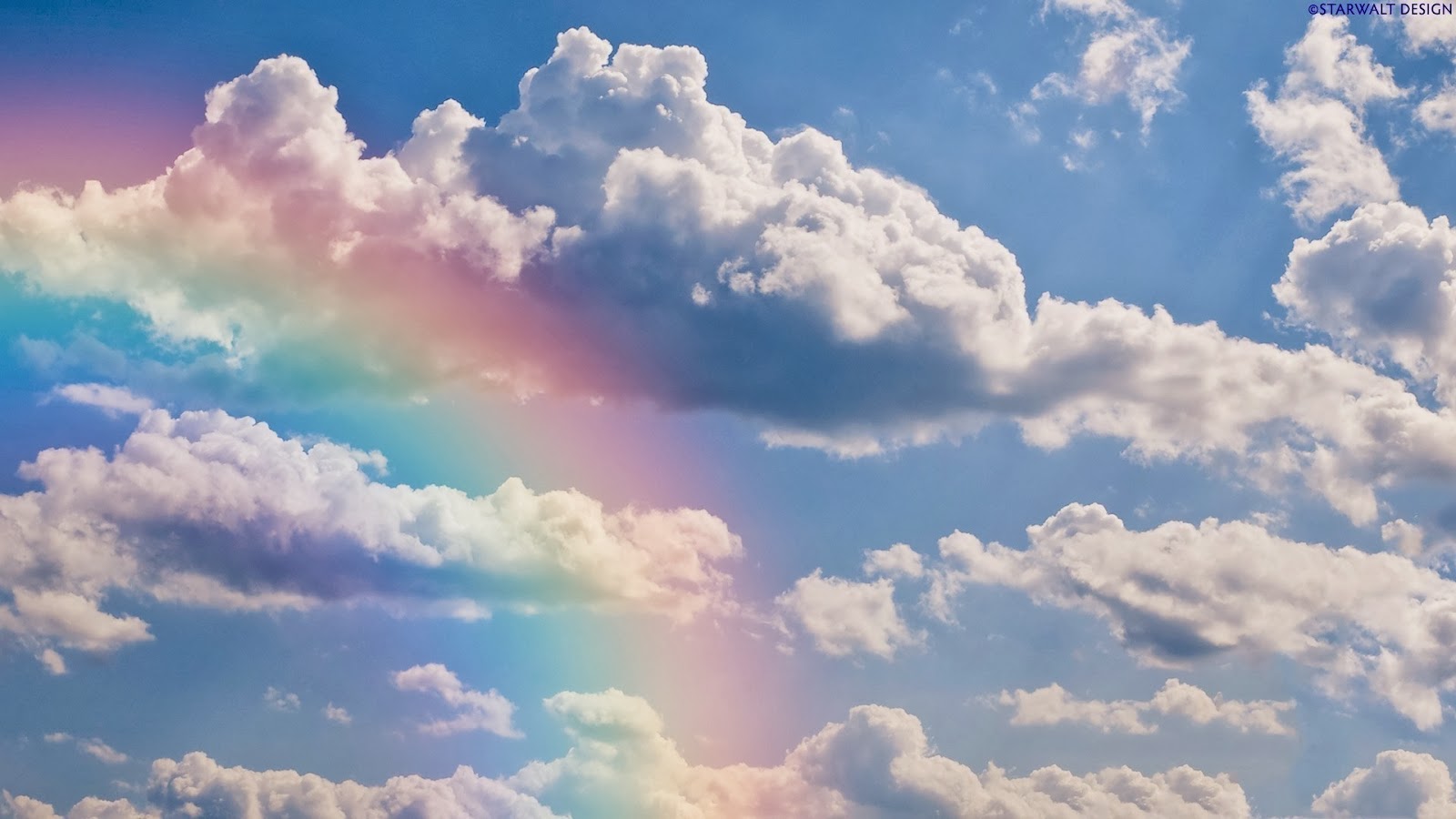 Sky Clouds Rainbow