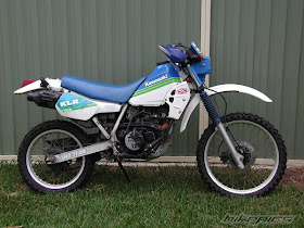 white blue and green klr250 klr 250 1988 1989