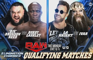 LA Knight vs. Ivar y Bronson Reed vs. Bobby Lashley en RAW