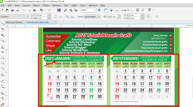 Download 11+ 37+ Template Kalender Dinding Kalender 2021 ...