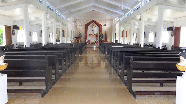 interior view of Nuestra Señora De Salvacion Parish Church in Lavezares Northern Samar