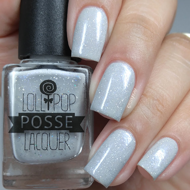 Lollipop Posse Lacquer - Glittery Grey Matter