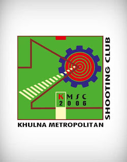 khulna metropolitan shooting club logo vector, shooting, club logo, sports logo, game logo, team logo, match logo, sniper logo, pistol logo, gun logo