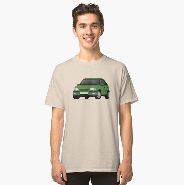 Green Opel Kadett E GSi 16V - 80's youngtimer T-shirt