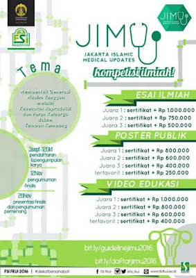 Lomba Poster oleh Jakarta Islamic Medical Updates (JIMU) 2016