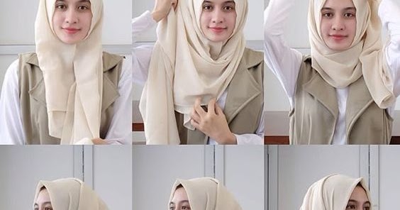 20+ Model Hijab Terbaru Pashmina dan Segi Empat SImple 
