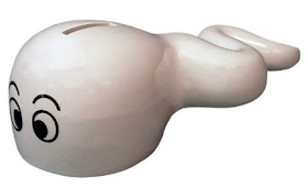 sperm-shaped piggy bank