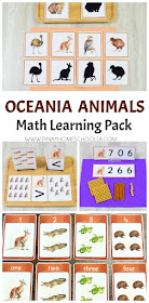 Oceania Australia Themed Math Learning Materials