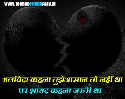 Alvida Shayari Status Quotes in Hindi