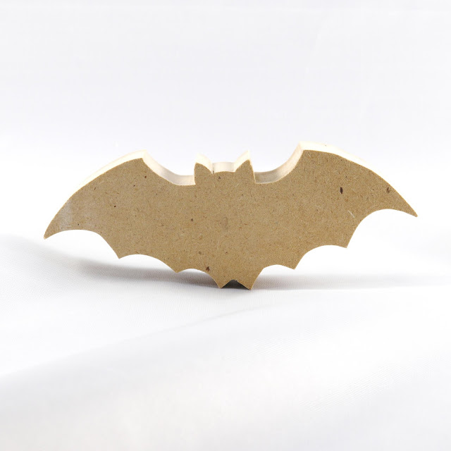 Handmade Wood Halloween Bat Cutout