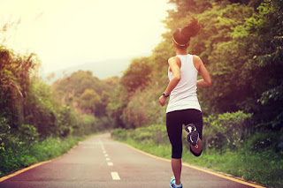 Image of a running woman