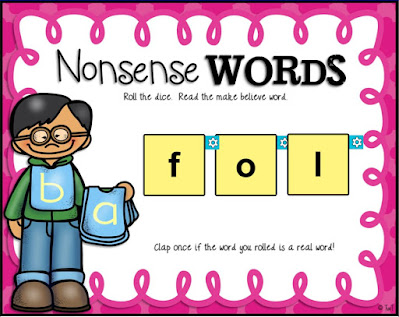 Digital Nonsense Word Slide for the Smartboard