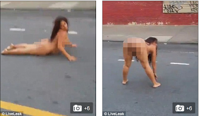 LAWYER : Woman 'High On Drugs' Goes Naked As She Embarrasses Herself On The Streets. Photos