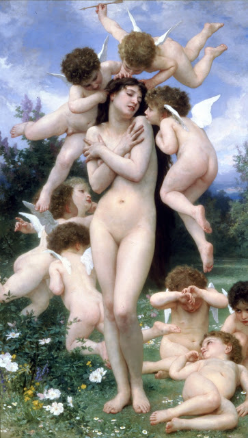 cupid,Persephone,Bouguereau