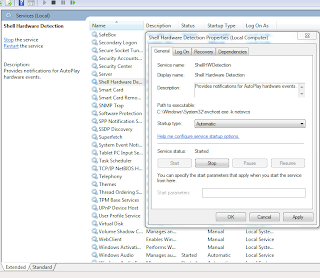 Shell Hardware Detection in services.msc