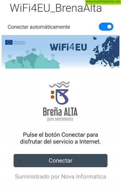 Breña Alta dispone de Wifi abierto y gratuito en distintos espacios públicos del municipio