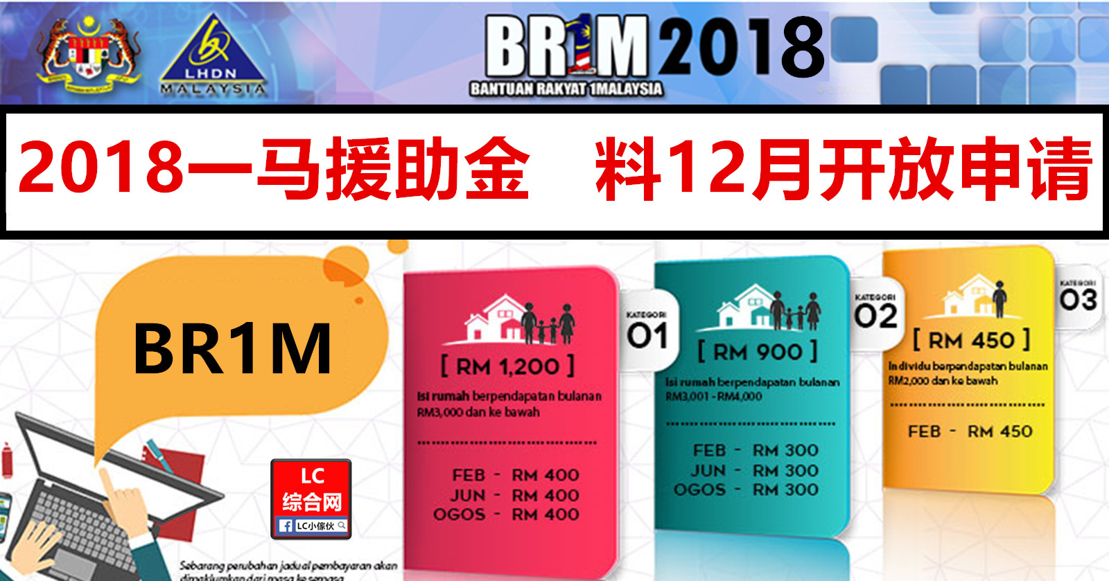 BR1M 2018年一马援助金  LC 小傢伙綜合網