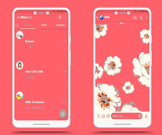 White Flowers Theme For YOWhatsApp & Fouad WhatsApp By Mary Silva