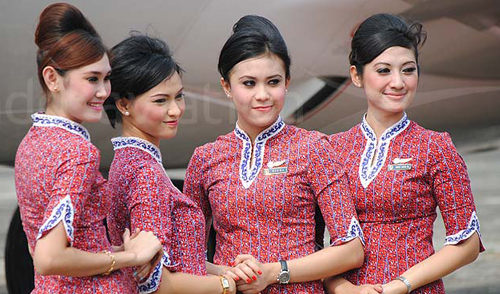 model baju pramugari lion air