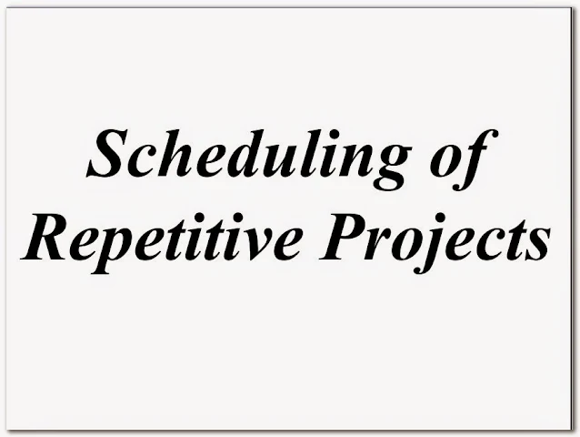 كتاب في ادارة المشروعات بعنوان Scheduling Of Repetitive Projects للدكتور عماد البلتاجي