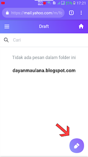 cara mengirim email yahoo melalui smartphone