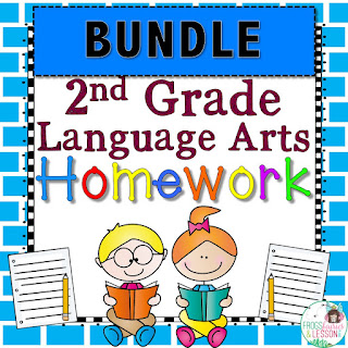 2nd Grade Language Arts Spiral Review and Homework