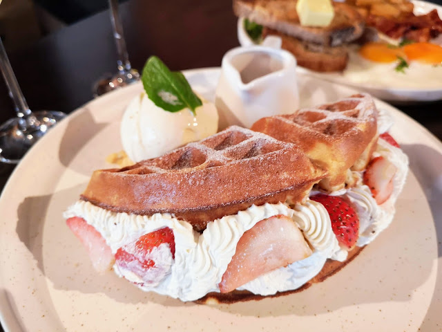 Strawberries & Cream Waffle