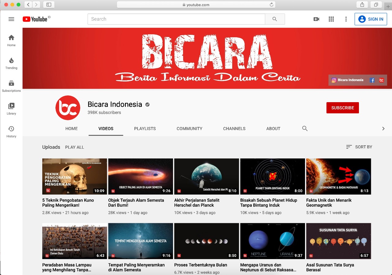 Youtube Bicara Indonesia