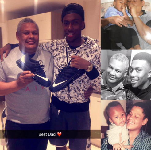 Footballer, Alex Iwobi shares  photos with his Dad