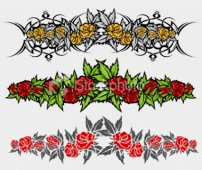 armband tattoo design. Flower Armband Tattoo Designs