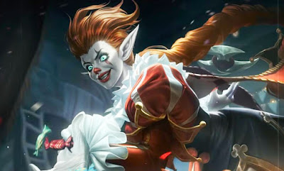 wallpaper karrie mobile legends clown